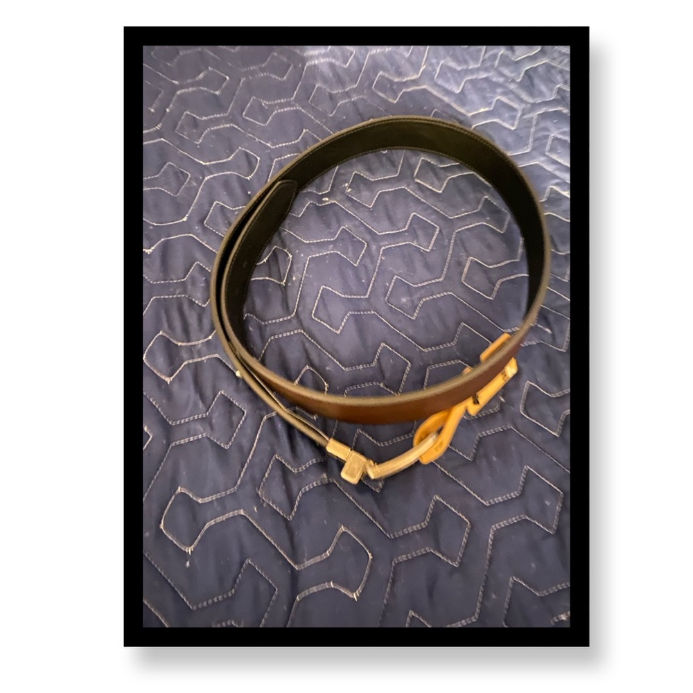 NWT Men’s Dockers Dark Brown /Black Reversible Belt with Brass Buckle